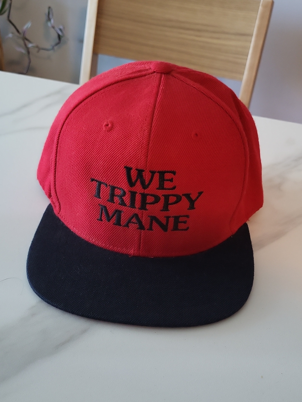 Lids Red and Black 'We Trippy Mane' Snapback Hat